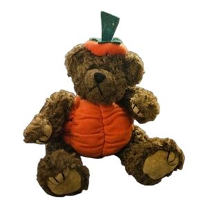 1993 Ty Attic Treasures Peter Pumpkin Costume Bear No Tag Jointed Halloween